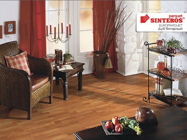 Паркетная доска Sinteros Europarquet Дуб Янтарный