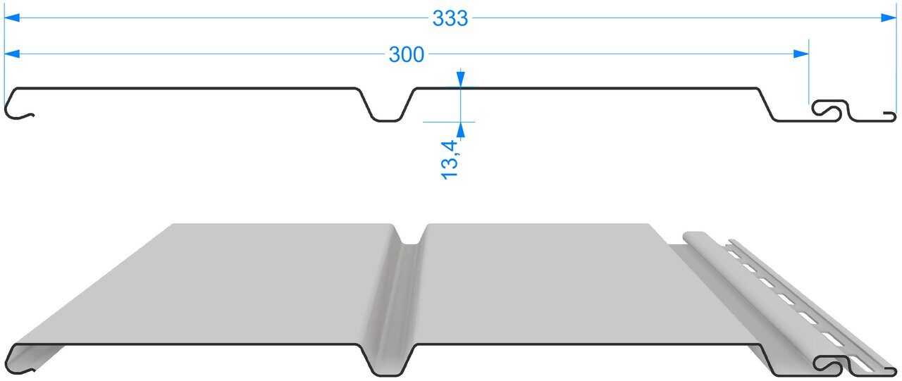 Сайдинг Docke Premium Брус D6S